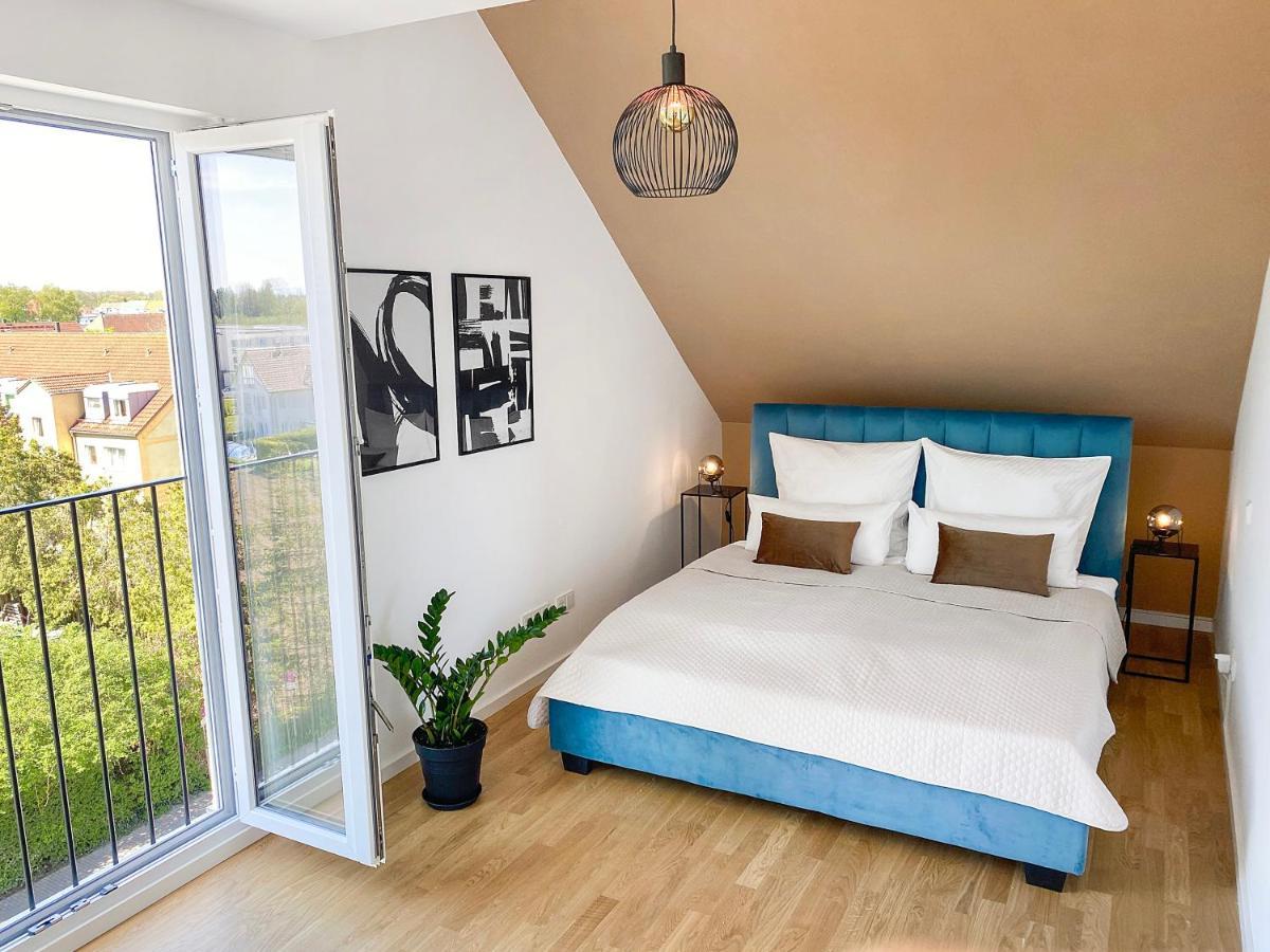 Modern & Stylisch - Penthouse-Feeling Nahe Flughafen Muenchen Apartman Freising Kültér fotó