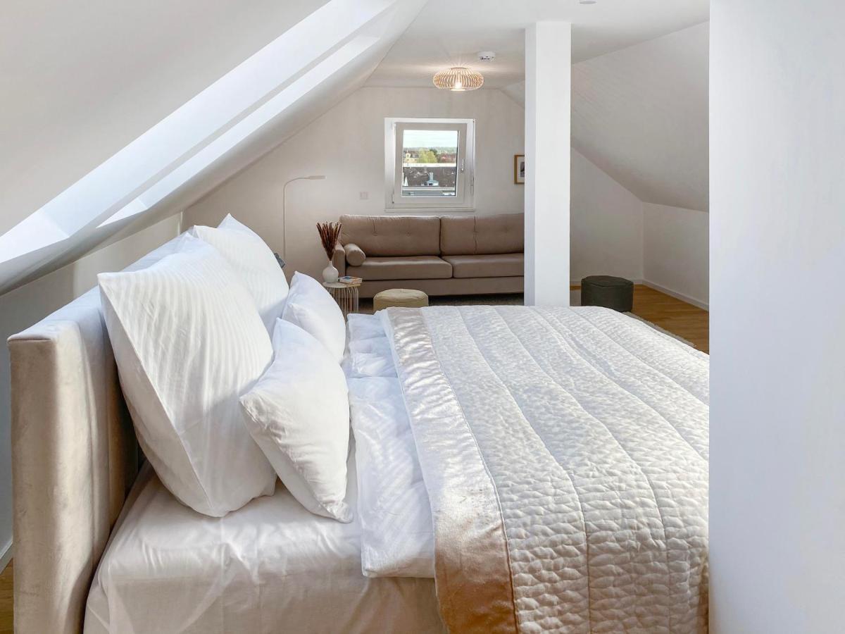 Modern & Stylisch - Penthouse-Feeling Nahe Flughafen Muenchen Apartman Freising Kültér fotó